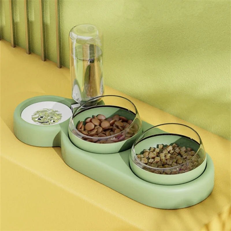 3-in-1 Cat and Puppy Food and Water Dispenser - #pawlife