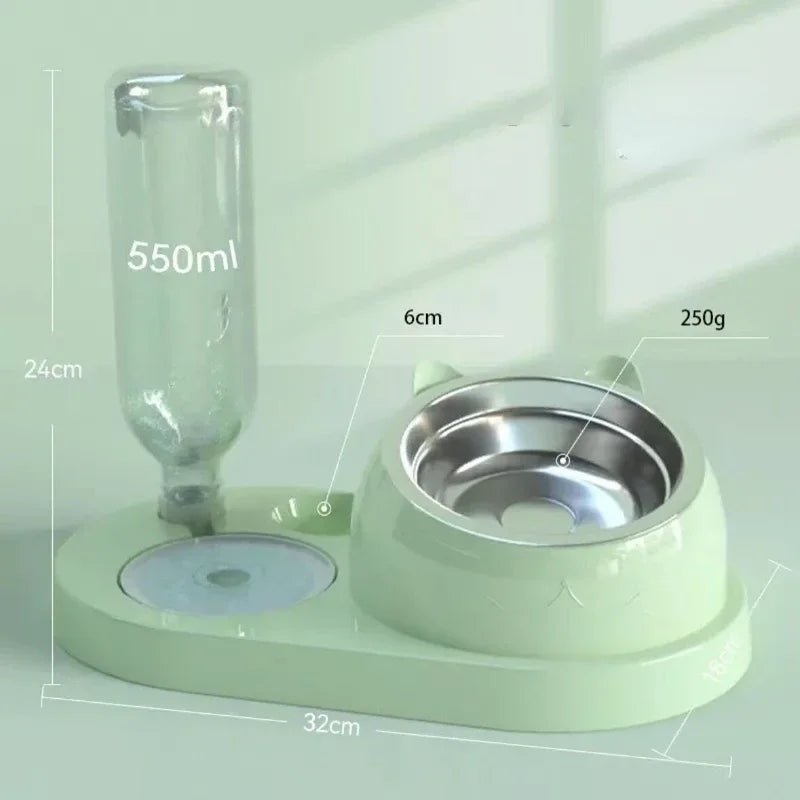 3-in-1 Cat and Puppy Food and Water Dispenser - #pawlife