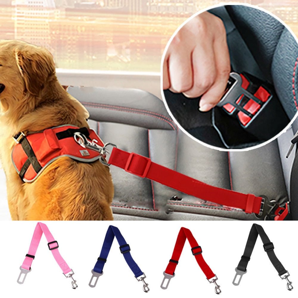 Adjustable Dog Car Safety Seat Belt | 43-70cm - #pawlife