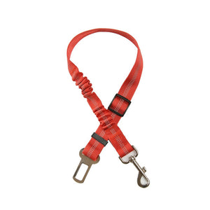 Adjustable Reflective Dog Seat Belt: Durable Nylon - #pawlife