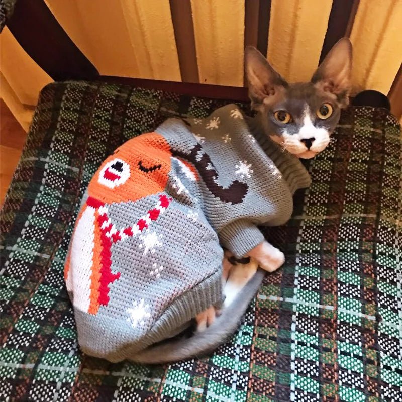 Cozy Christmas Sweater: Warm Winter Clothes for Cats and Dogs - #pawlife - #petproducts