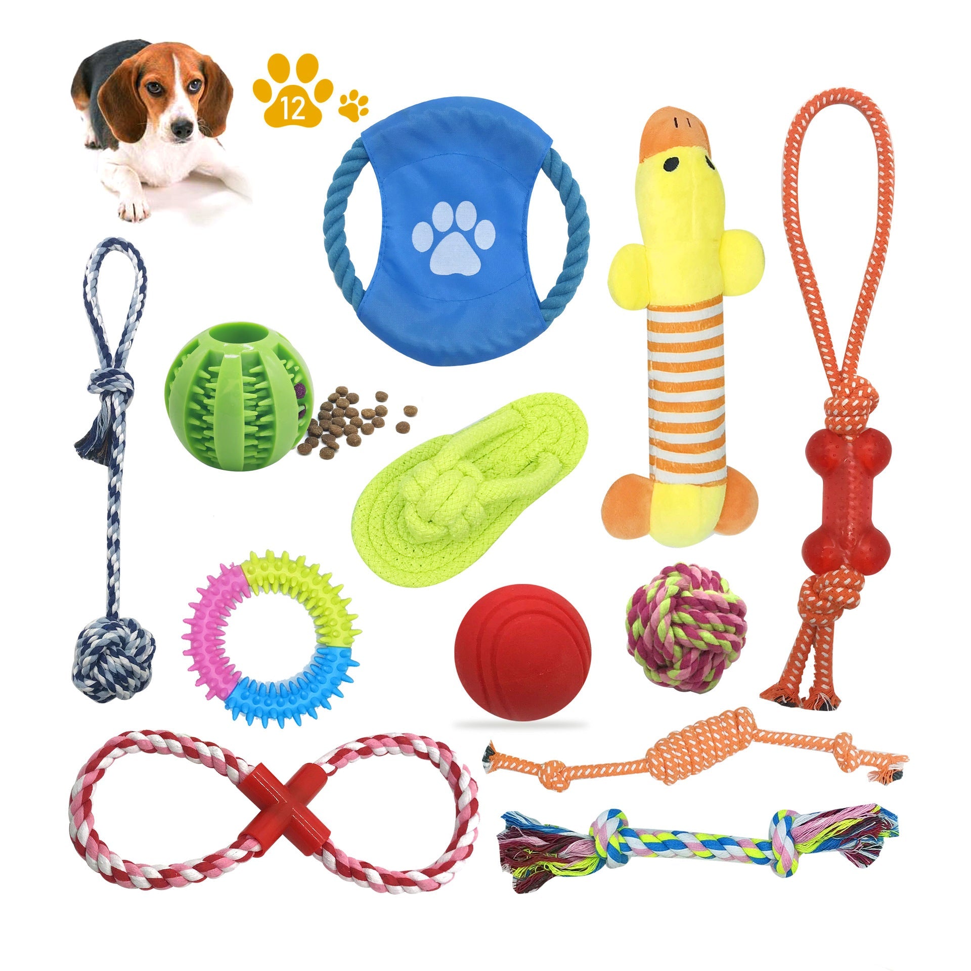 Dog Toy Combo: Cotton Rope Bite & Tooth Grinding Set - #pawlife