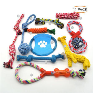 Dog Toy Combo: Cotton Rope Bite & Tooth Grinding Set - #pawlife