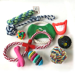 Dog Toy Combo: Cotton Rope Bite & Tooth Grinding Set - #pawlife