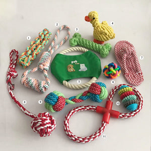 Dog Toy Combo: Cotton Rope Bite & Tooth Grinding Set - #pawlife