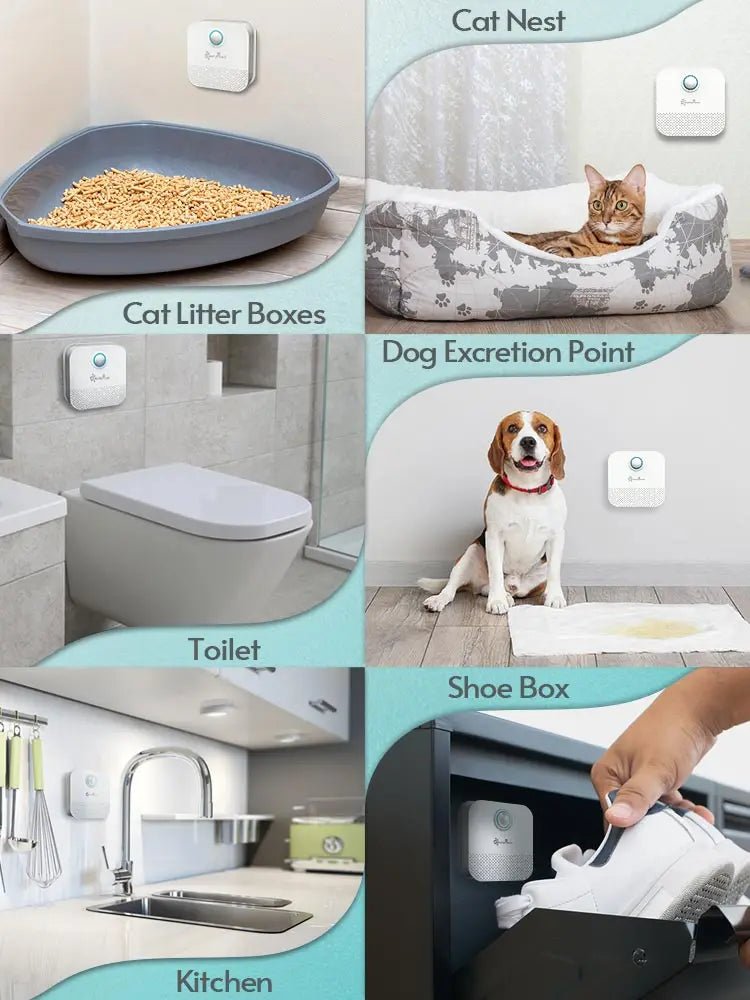 DownyPaws Smart Odor Purifier: 4000mAh for Pet Toilets - #pawlife