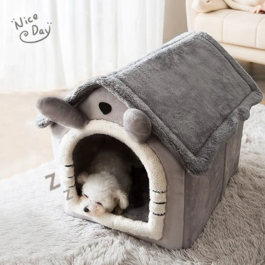 Easy-to-Clean Foldable Pet Bed: Removable and Washable Design - #pawlife