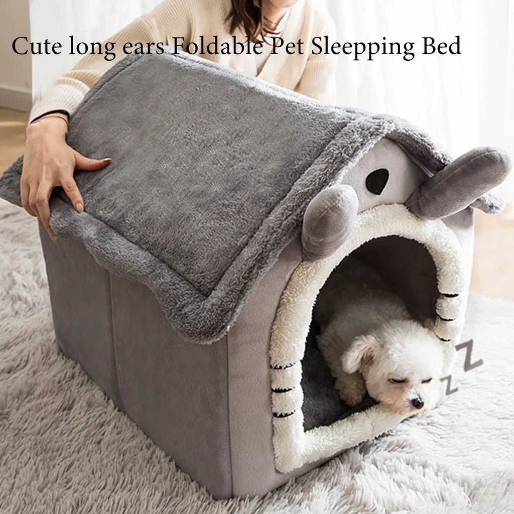 Easy-to-Clean Foldable Pet Bed: Removable and Washable Design - #pawlife