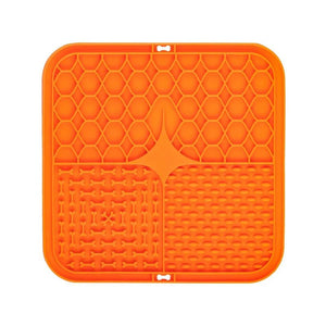 Interactive Pet Silicone Mat: Slow Feeding Plate, Bathing Distraction, and Training Aid for Dogs - #pawlife