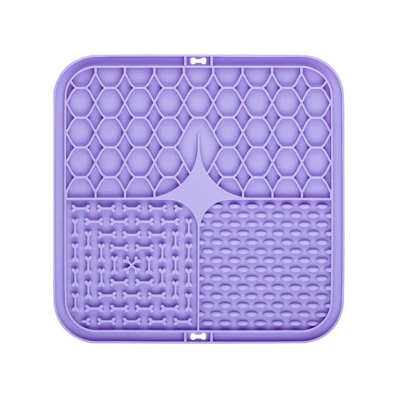 Interactive Pet Silicone Mat: Slow Feeding Plate, Bathing Distraction, and Training Aid for Dogs - #pawlife