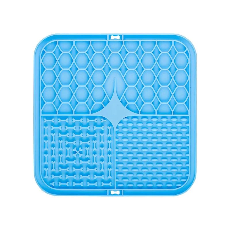 Interactive Pet Silicone Mat: Slow Feeding Plate, Bathing Distraction, and Training Aid for Dogs - #pawlife