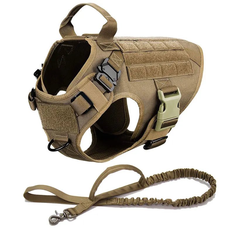 Large Dog Tactical Military Harness & Leash Set - #pawlife