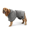 Microfiber Pet Dog Cat Bathrobe: Rapidly Absorbing Water Towel with Full Coverage and Hat for Ultimate Bathing Comfort - #pawlife