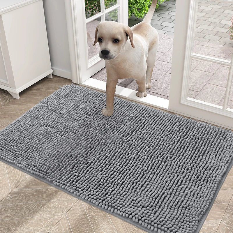 PAWLIFE Non-Slip Microfiber Dog Door Mat for Moist & Muddy Paws - #pawlife