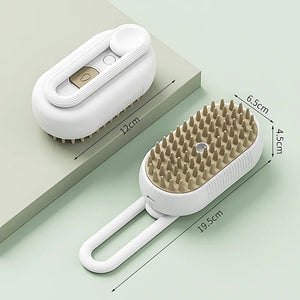 Pet Steam Brush Cat Dog Cleaning Steamy Spray Massage Beauty Comb 3 In 1 Hair Removal Grooming Supplies Pets Accessories - #pawlife