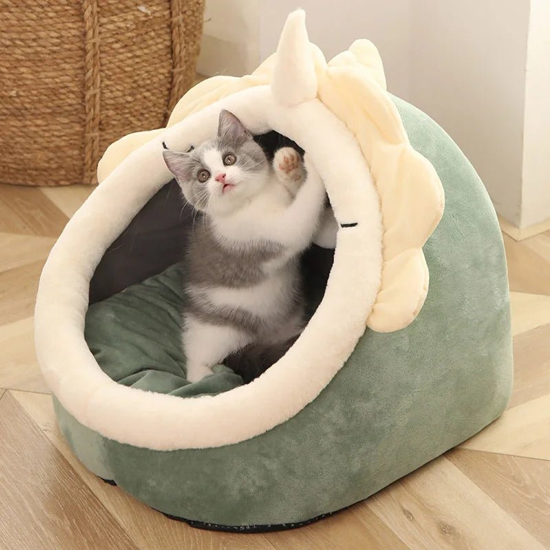 Pet Tent Cave Bed: Cozy Retreat for Cats and Small Dogs - #pawlife