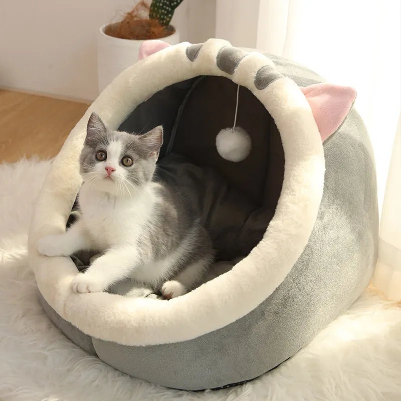 Pet Tent Cave Bed: Cozy Retreat for Cats and Small Dogs - #pawlife