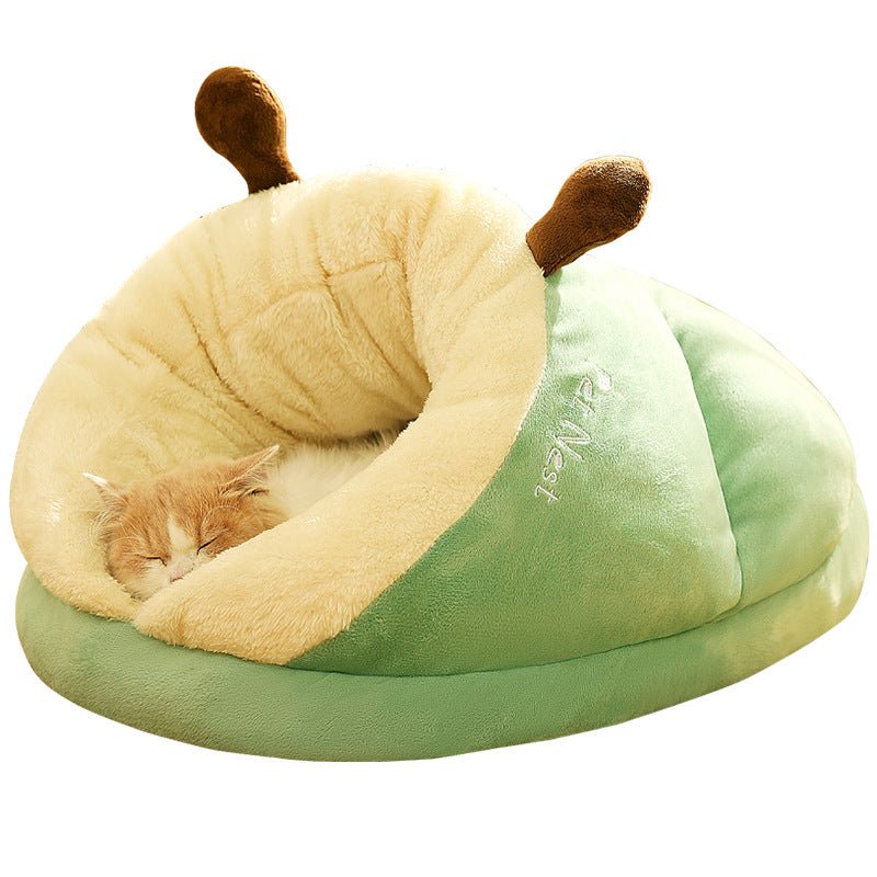 Popular Winter Pet Kennel: Warm Plush Cat and Dog Slipper Kennel for Cozy Comfort Thickened Small Kennel - #pawlife