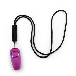 Professional Dog Training Tools: Whistle for Effective Barking Control, Hunting, High-Frequency Recall, and Obedience with Bonus Dog Clicker - #pawlife