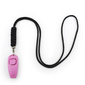 Professional Dog Training Tools: Whistle for Effective Barking Control, Hunting, High-Frequency Recall, and Obedience with Bonus Dog Clicker - #pawlife