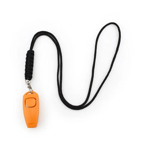 Professional Dog Training Tools: Whistle for Effective Barking Control, Hunting, High-Frequency Recall, and Obedience with Bonus Dog Clicker - #pawlife