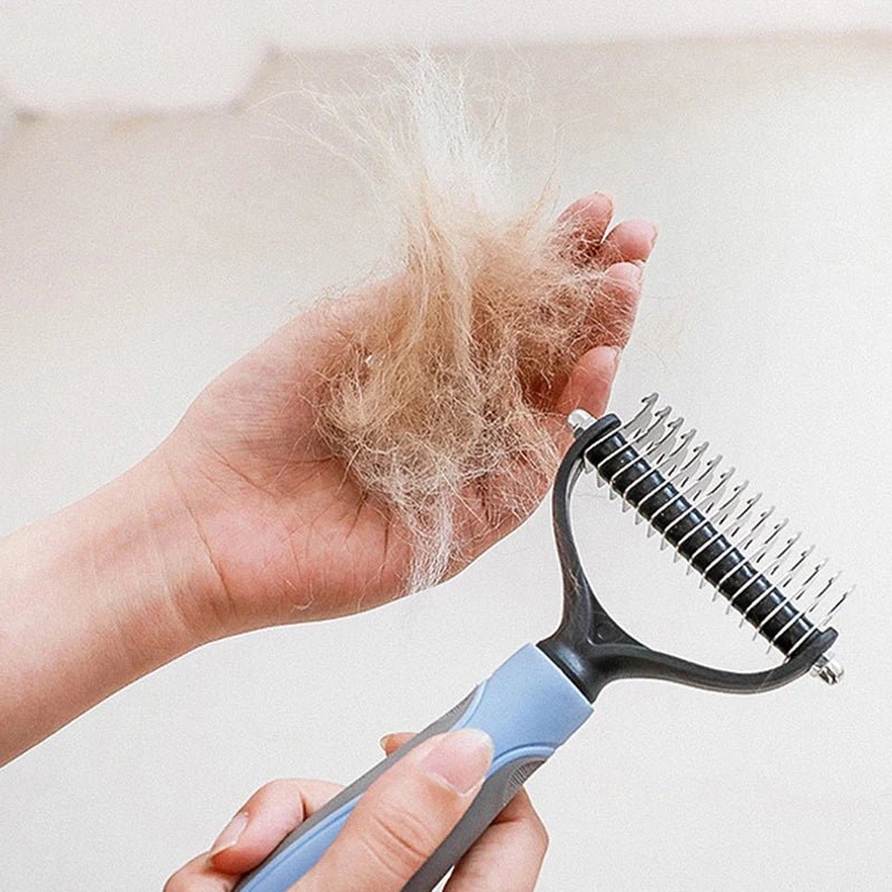 Professional Pet Deshedding Brush Dog Hair Remover Pet Fur Knot Cutter Puppy Cat Comb Brushes Dogs Grooming Shedding Supplies - #pawlife