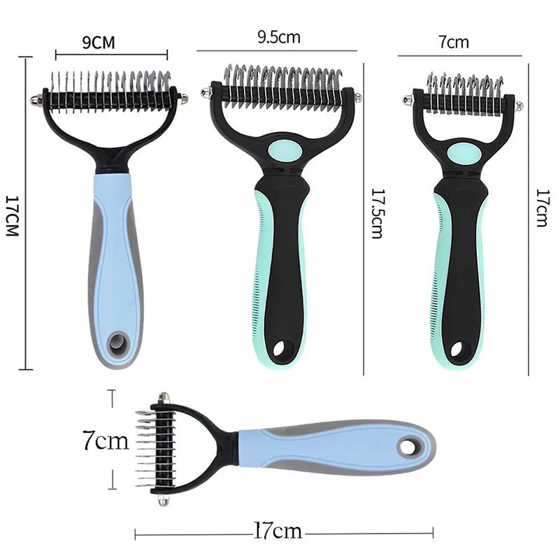 Professional Pet Deshedding Brush Dog Hair Remover Pet Fur Knot Cutter Puppy Cat Comb Brushes Dogs Grooming Shedding Supplies - #pawlife