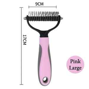 Professional Pet Deshedding Brush Dog Hair Remover Pet Fur Knot Cutter Puppy Cat Comb Brushes Dogs Grooming Shedding Supplies - #pawlife