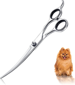 PStainless Steel Pet Grooming Scissors: Professional Shears for Precise Trimming of Dog, Cat, and Other Pets' Hair - #pawlife