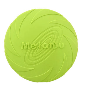 Silicone Dog Frisbee: Interactive Training Toy - #pawlife