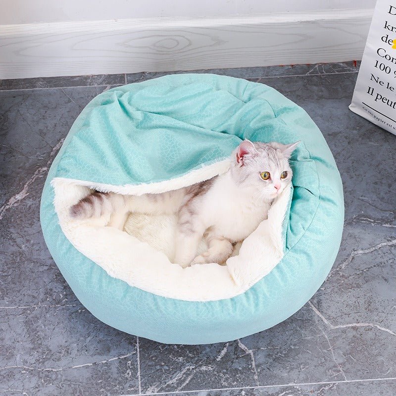 Super Soft Pet Cat Bed Plush Full Size Washable Calm Bed Donut Bed Comfortable Sleeping Artifact Suitable For All Kinds Of Cat - #pawlife