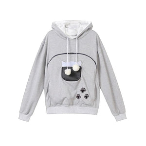 Sweatshirt Cat Lovers Hoodie with Kangaroo Pouch - #pawlife