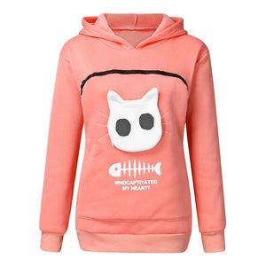 Sweatshirt Cat Lovers Hoodie with Kangaroo Pouch - #pawlife