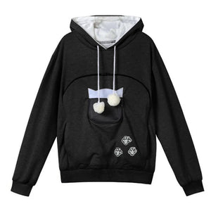 Sweatshirt Cat Lovers Hoodie with Kangaroo Pouch - #pawlife