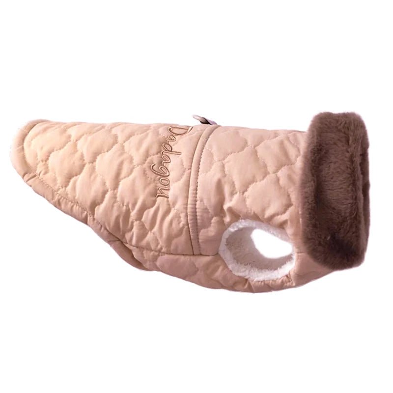 Warm Waterproof Dog Fur Jacket for Small Breeds - #pawlife