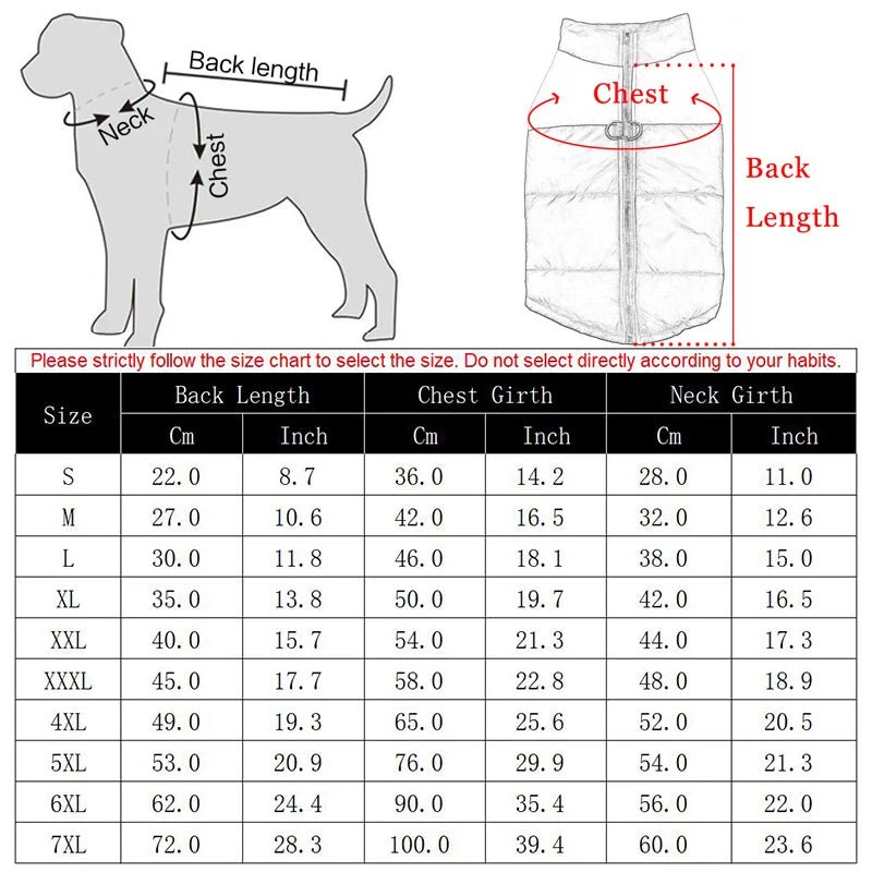 Waterproof and Warm Dog Coat: Pet Vest Jacket for Small, Medium, and Large Dogs - #pawlife