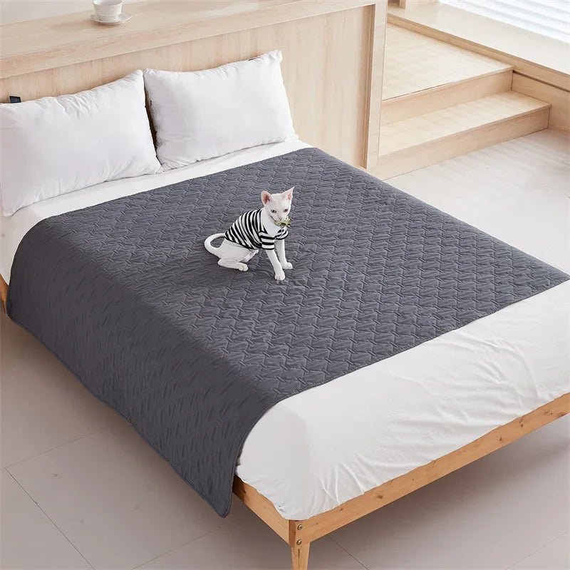 Waterproof Mattress Protector: Kids Pet Dog Cat Urine Pad Reusable King Size Bed Sheet Cover Washable Bed Bedspread Pads Mat Pad - #pawlife