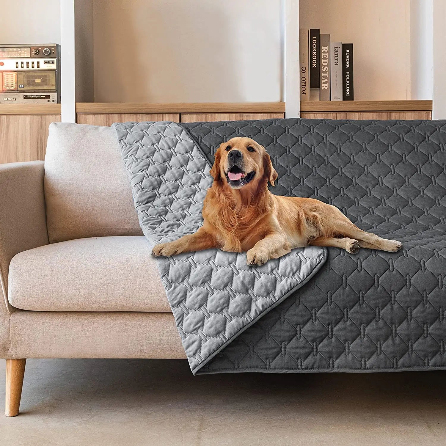 Waterproof Non-Slip Dog Bed Cover and Pet Blanket: Sofa Pet Bed Mat Car Incontinence Mattress Protectors Furniture Couch Cover - #pawlife