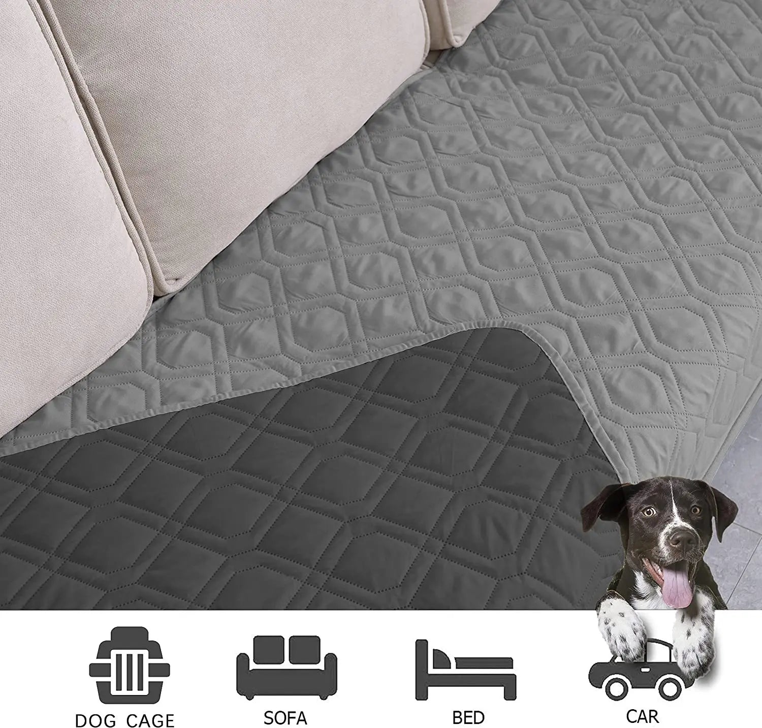 Waterproof Non-Slip Dog Bed Cover and Pet Blanket: Sofa Pet Bed Mat Car Incontinence Mattress Protectors Furniture Couch Cover - #pawlife