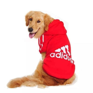 Winter Adidog Sport Hoodies: Warm Sweatshirts for Small, Medium, and Large Dogs, Cats, and Pets - #pawlife