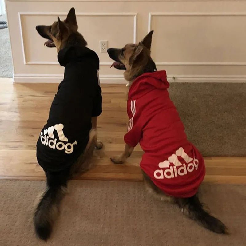 Winter Adidog Sport Hoodies: Warm Sweatshirts for Small, Medium, and Large Dogs, Cats, and Pets - #pawlife