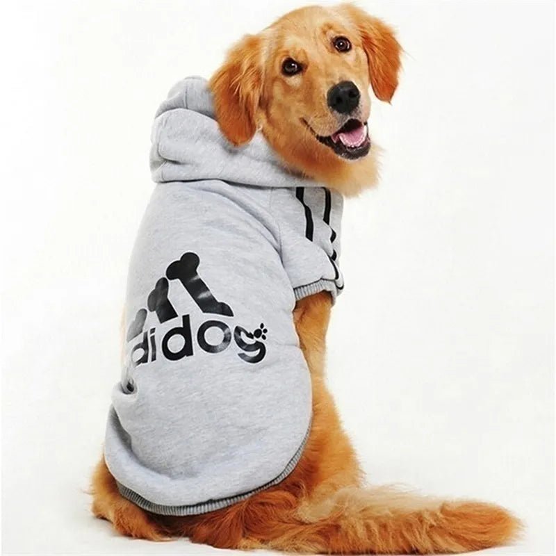 Winter Adidog Sport Hoodies: Warm Sweatshirts for Small, Medium, and Large Dogs, Cats, and Pets - #pawlife