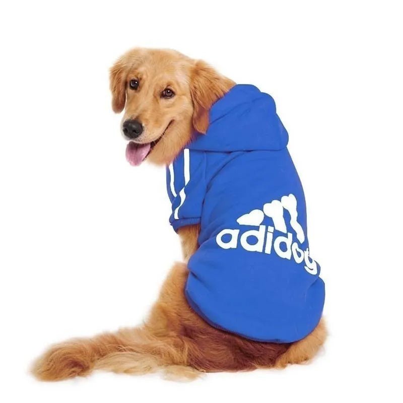 Winter Adidog Sport Hoodies: Warm Sweatshirts for Small, Medium, and Large Dogs, Cats, and Pets - #pawlife