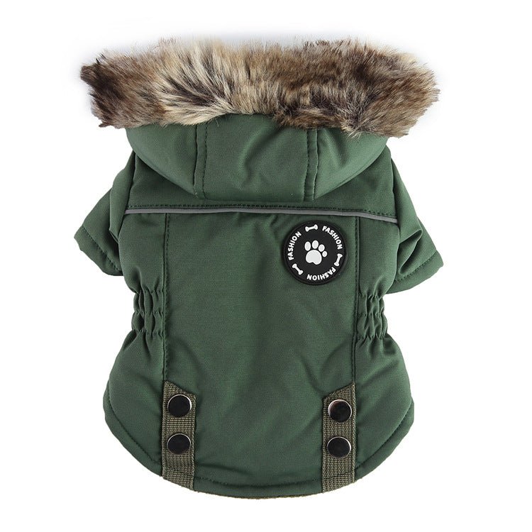 Winter Padded Dog Jacket: Stylish Chest and Back Zipper Pet Clothes for Keeping Your Canine Companion Warm - #pawlife - #petproducts